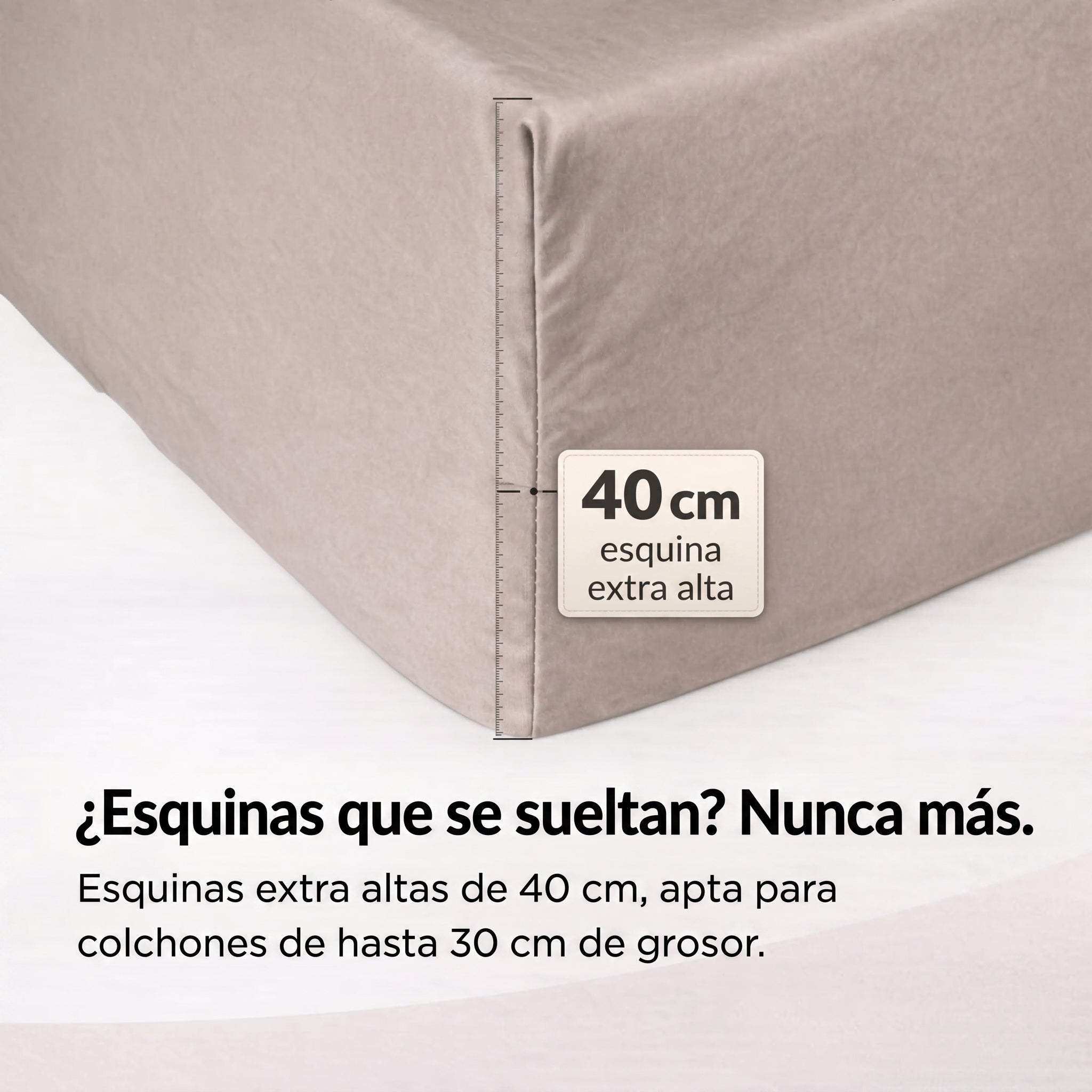 Sábana bajera de algodón premium