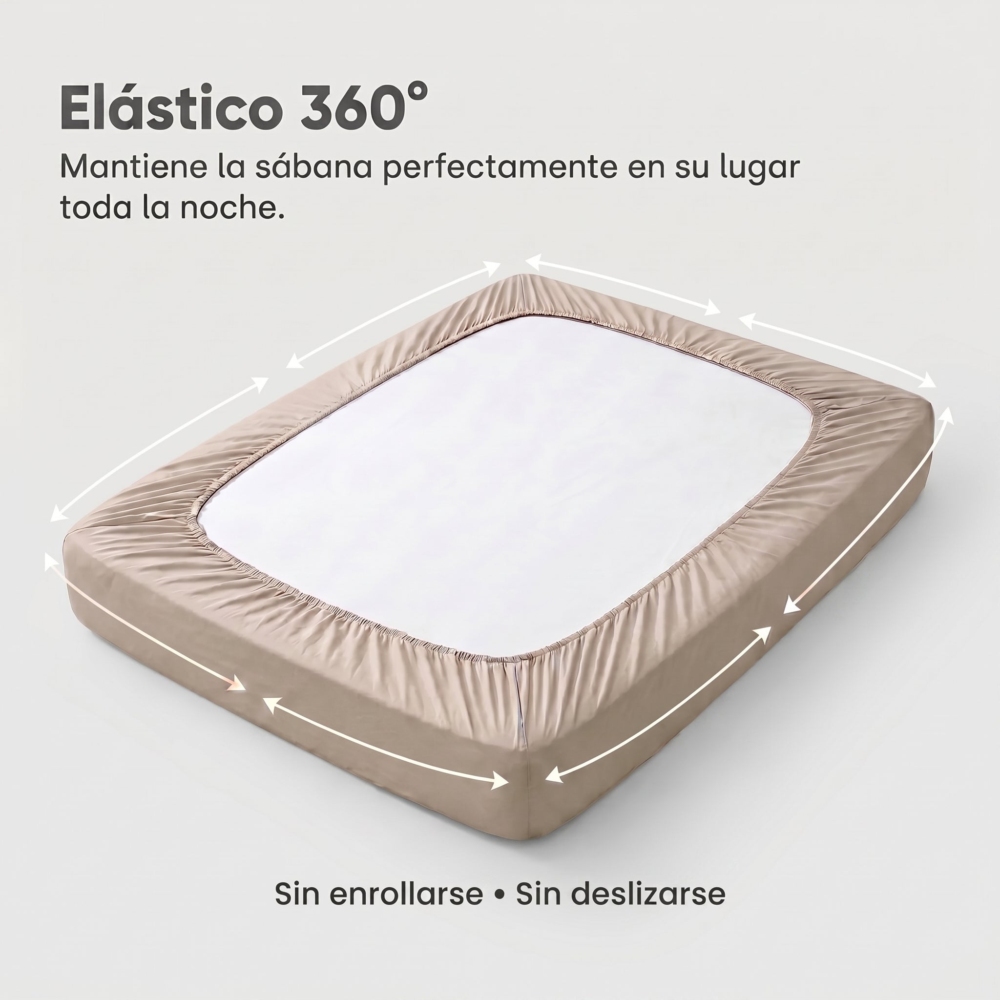 Sábana bajera de algodón premium