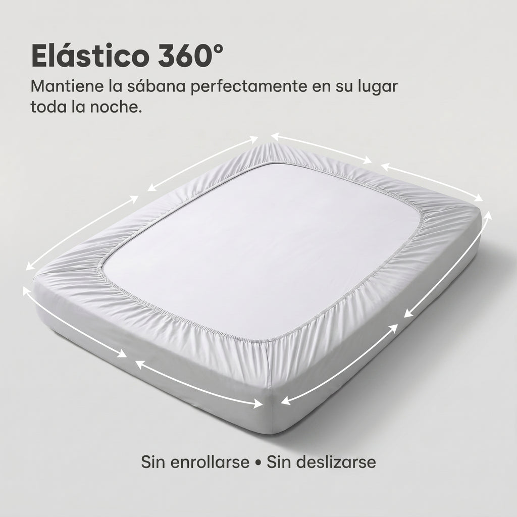 Sábana bajera de algodón premium