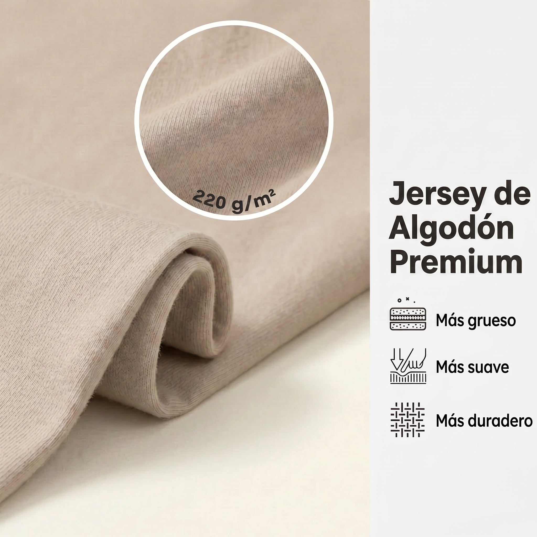 Sábana bajera de algodón premium