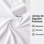 Sábana bajera de algodón premium