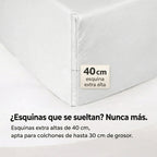 Sábana bajera de algodón premium