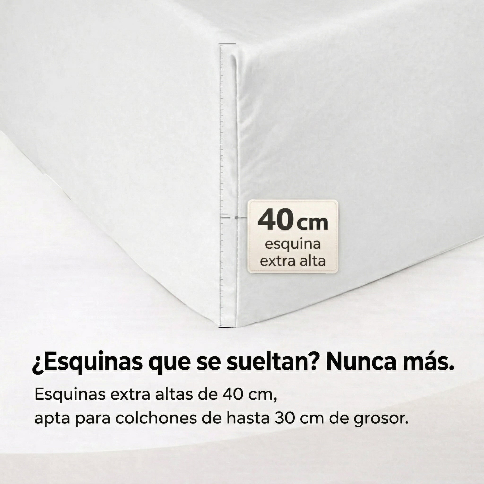 Sábana bajera de algodón premium